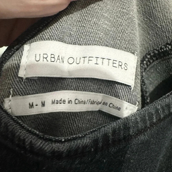 Urban Outfitters Washed Black Overall Jumpsuit Straight Leg // Size Medi… - Picture 6 of 6